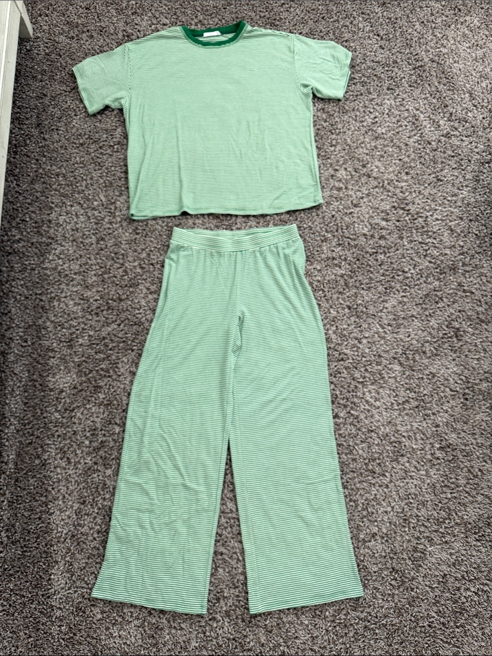 Talulah on repeat stripe set emerald